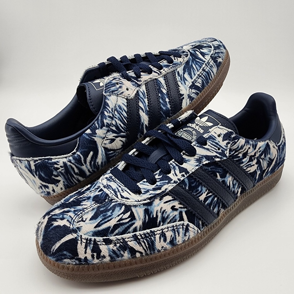Adidas Samba OG W Womens 10 Blue Pony Hair Sneaker IH9023
